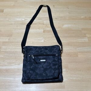 Baggallini Black Floral Crossbody Bag